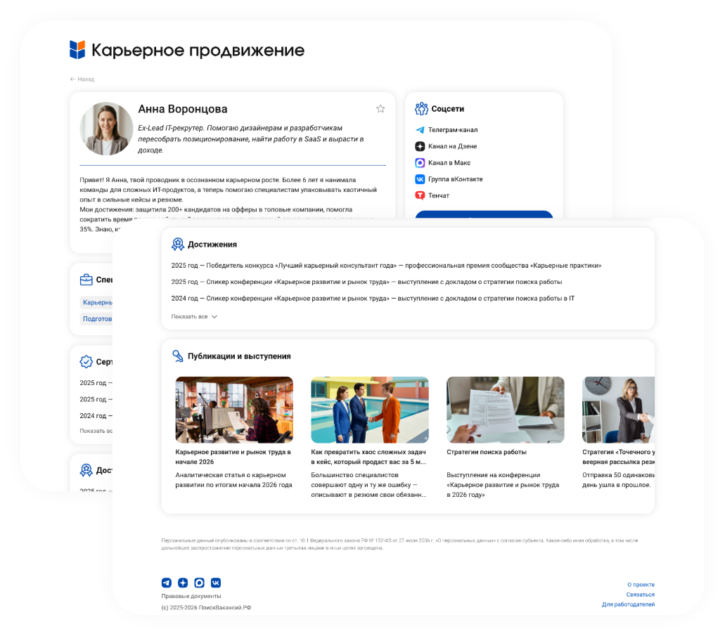 Портфолио карьерного эксперта